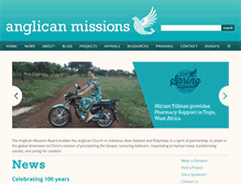 Tablet Screenshot of angmissions.org.nz